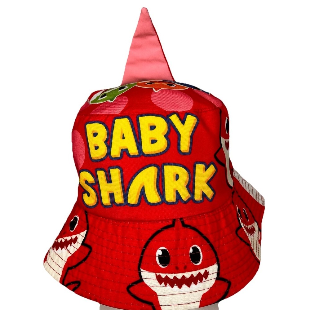 Baby Shark Red Bucket Hat Kids Toddler Shark Fin‎ Sun Hat Costume Cap